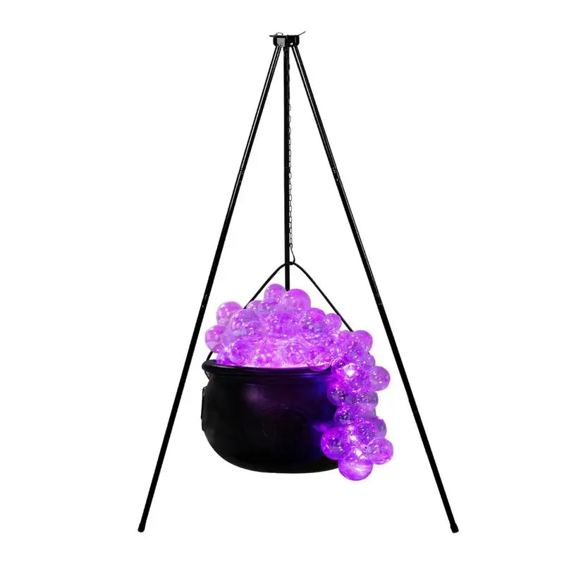 

Large Witches Cauldron On Tripod Portable Decorative Bowls Witches Cauldron Sturdy Weatherproof Halloween Decor For Outdoor