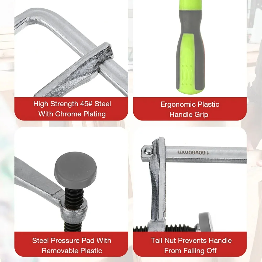 Allsome 2-piece quick adjustment track saw rail fixture, compatible with Festool and MFT workbenches, suitable for woodworking p - view 2
