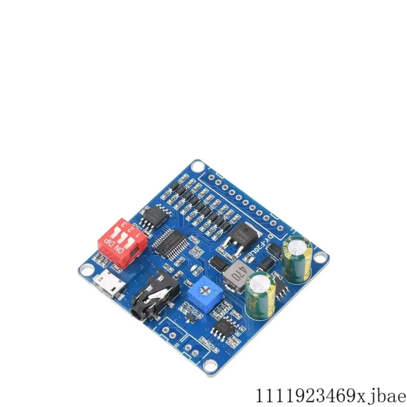 9-Channel Voice Playback Module DY-F20L With 20W Amplifier Wide Voltage 6-35V For Industrial Voice Prompts and Audio Triggers