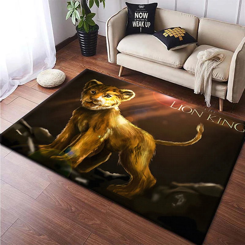 Cute The Lion King Carpet for Living Room Kids Bedroom Sofa Doormat Kitchen Home Decor Winnie the Pooh dresser  bedroom decor