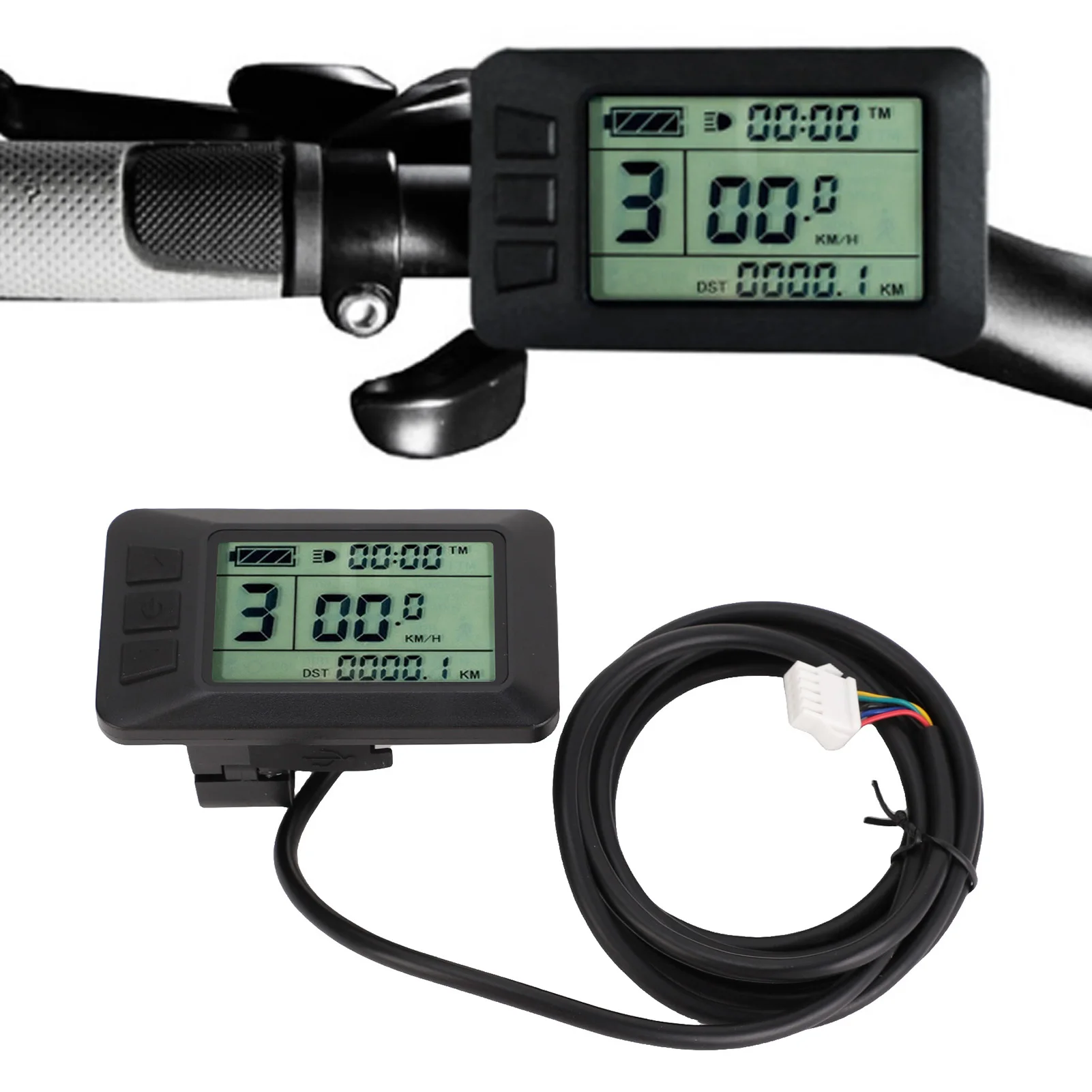 

Цветной дисплей, эргономичные внешние ключи, панель управления дисплеем с разъемом SM, прочный для электрического скутера, горного велосипеда