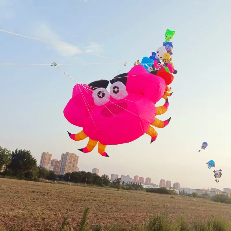 Free shipping  pendant flying show kites crab kites inflatable kites flying kites colorful kit beach dyneema peonza madera jouer