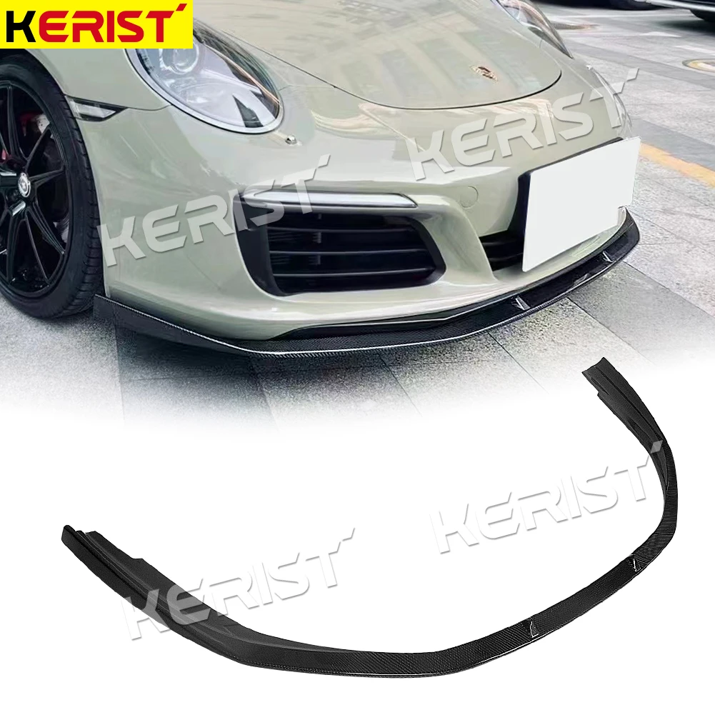 

Carbon Fiber Front Bumper Lip Spoiler Splitter for Porsche 911 Carrera S GTs 991.2 2016-2018 - Vehicle Aerodynamics Enhancement