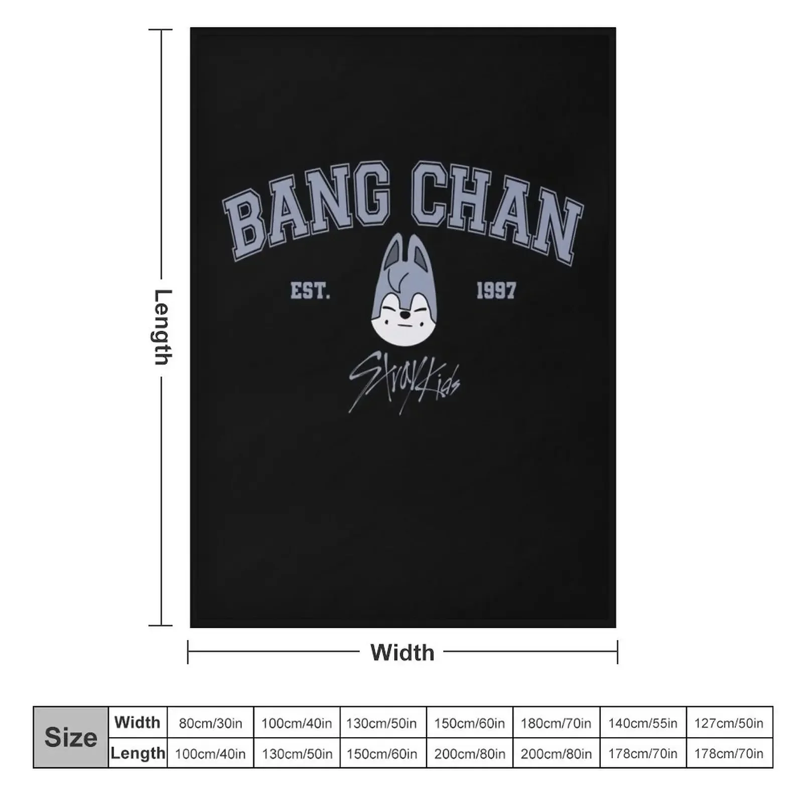 Bang Chan Throw Blanket Bed Fashionable Thermal halloween Blankets