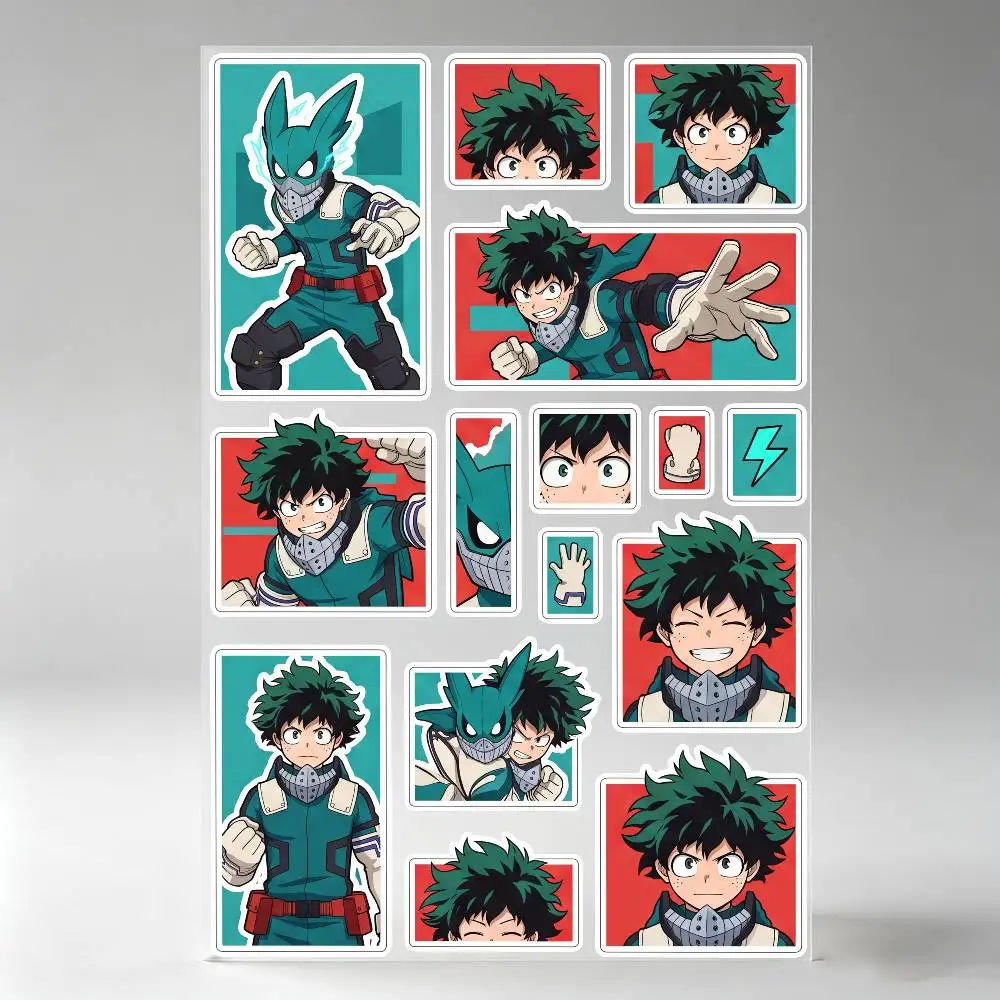 Midoriya Izuku Anime Stickers Auto Body Bumper Windows Motorcycle Laptop Walls Vinyl Decal Car Tuning Accessories
