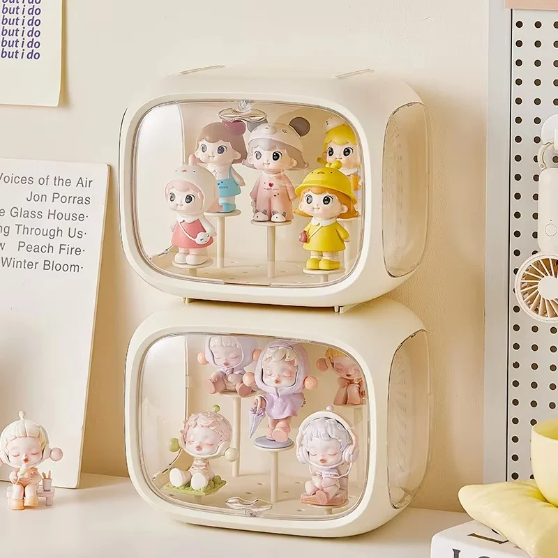 New Blind Box Storage Display Rack Space Capsule Storage Box Mini Figure Acrylic Display Cabinet Home Ornaments Children'S Gifts