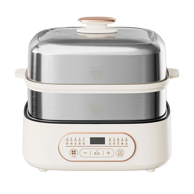 

15L -24LElectric Steamer Three Layers with Water Tank Intelligent Timing Sterilization Cage Intelligent Cookware Multifunctional