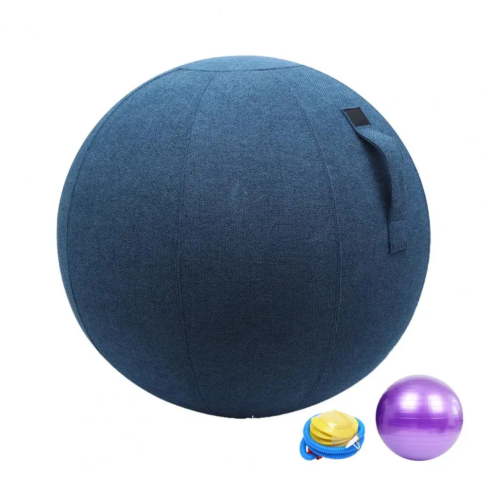 Fitness Balls 1 Set Ergonomic Posture Correction Yoga Ball Elastic Inflatable PVC Exercise Ball Portable Fitness Equipment