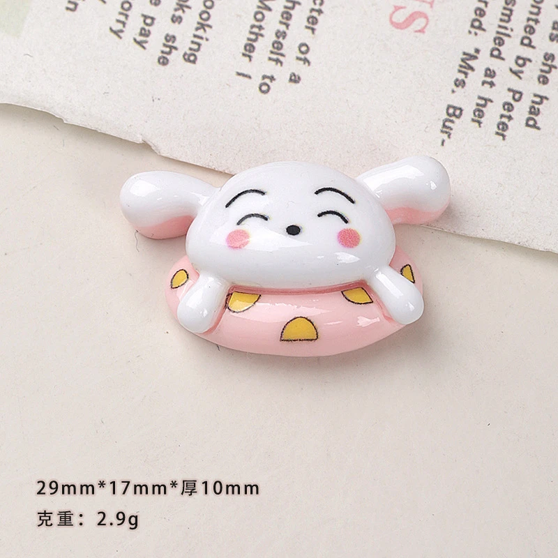 Kawaii Crayon Shin-chan Resin Accessories Decorative doll Anime Cartoon Water Cup Card Decoration DIY Phone Case Glue Gifts view 6