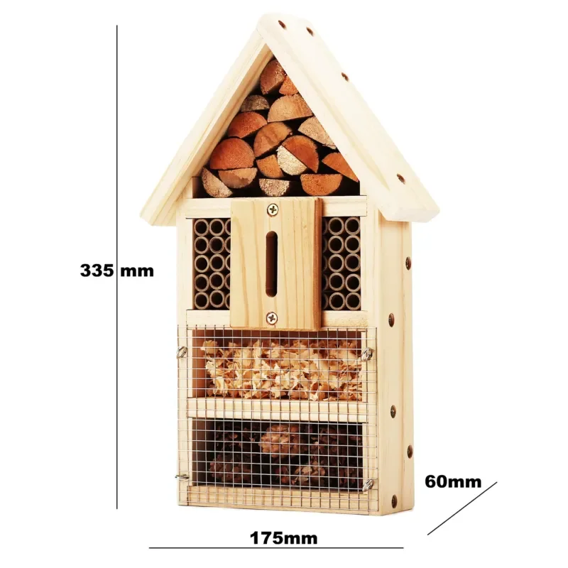 For DIY Wooden Insect House Outdoor Nature Education Teaching Activity Assembled Bug Hotel for Kids Learning Garden