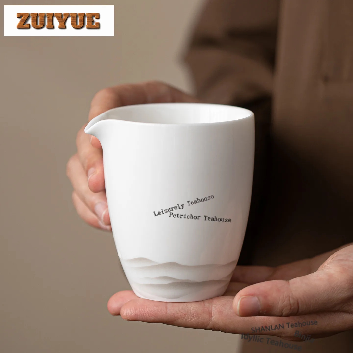 

Ink Wash Distant Hills Tea Pitcher Tea Divider Cha Hai Dispenser Justice Cup Puer Fair Mug Tea Items Ornaments Supplies Craft