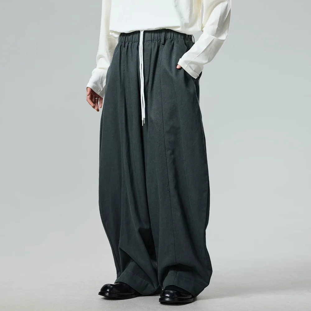 

Men Women Japanese Streetwear Fashion Loose Casual Oversize Wide Leg Cargo Pants Unisex Baggy Pant Couple Harem Trousers