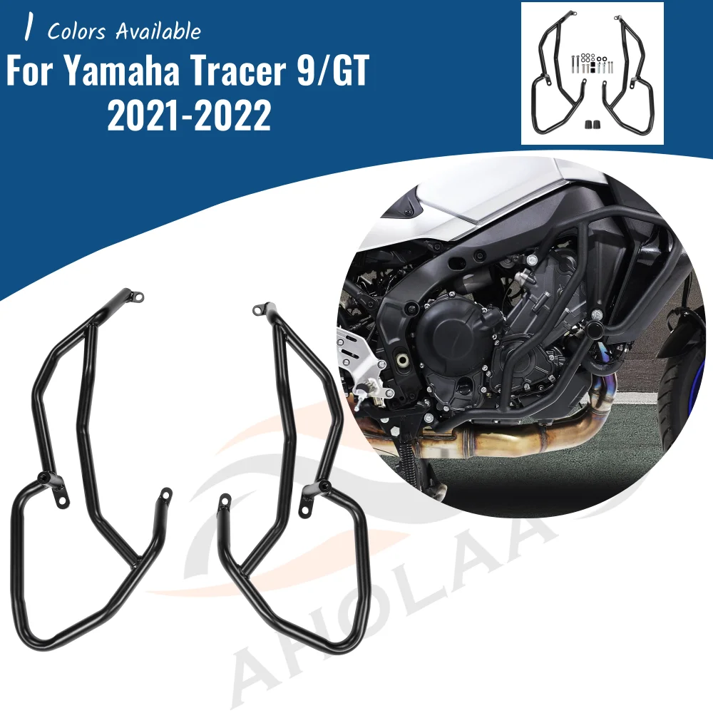 

Crash Bar Engine Side Guard Bumper Upper Frame Slider Falling Protector For Yamaha Tracer 9 GT 2021-2024 Tracer9 Accessories