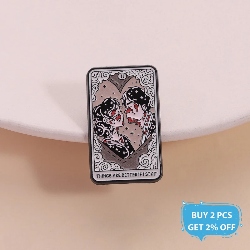 My Chemical Romance Music Album Enamel Pin Punk Rock Band Things Are Better If I Stay Brooch Lapel Badge Jewelry Gift for Friend