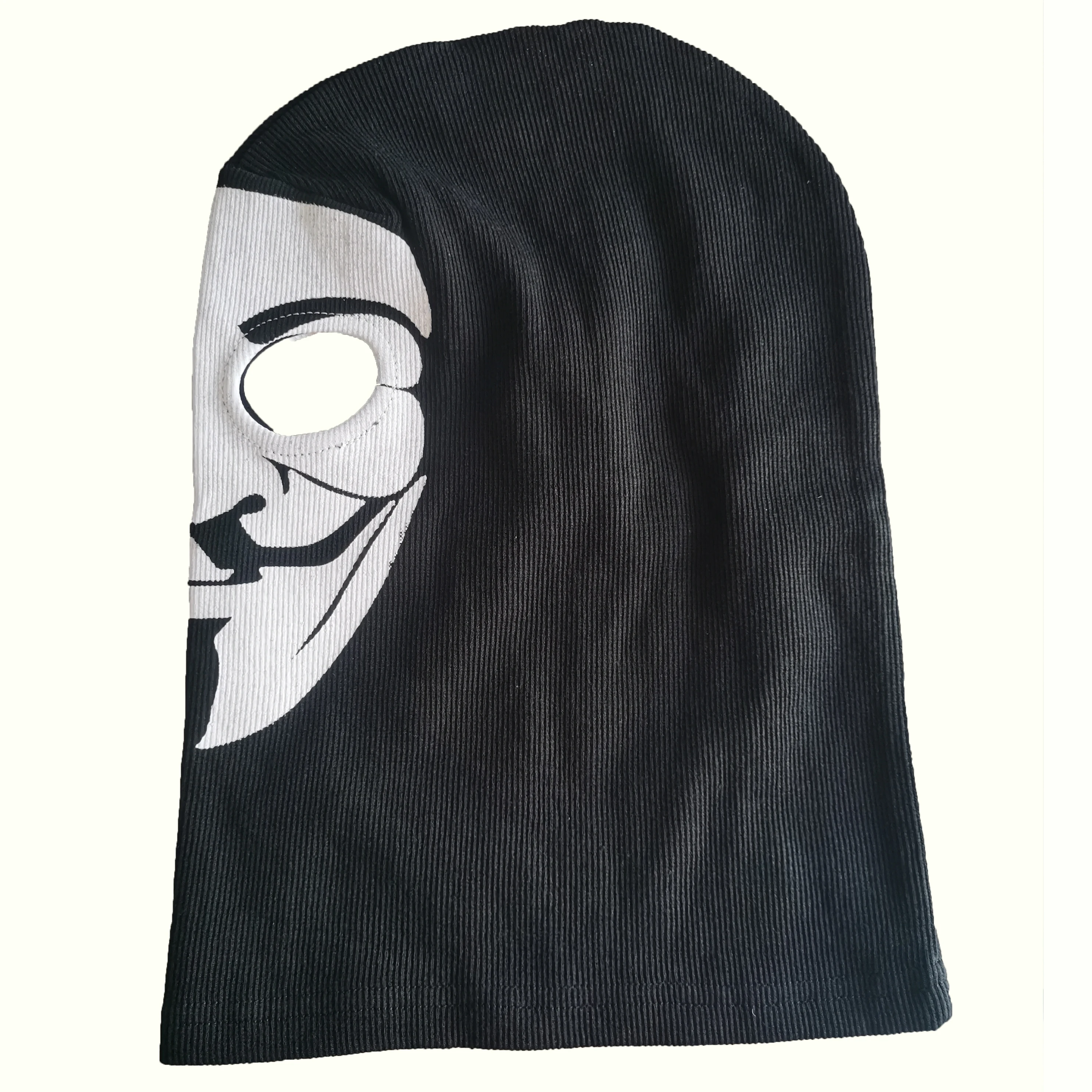 Handmade Cotton Fabric Mask Hood Face Balaclava Halloween Cosplay V For Vendetta Mask Cosplay Guy Fawkes Anonymous Mask