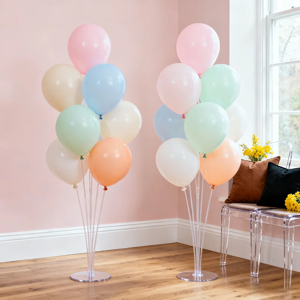 

7 Tubes Balloons Stand Balloon Holder Balloon Column Birthday Party Decoration Baby Shower Wedding Latex Balloon Support