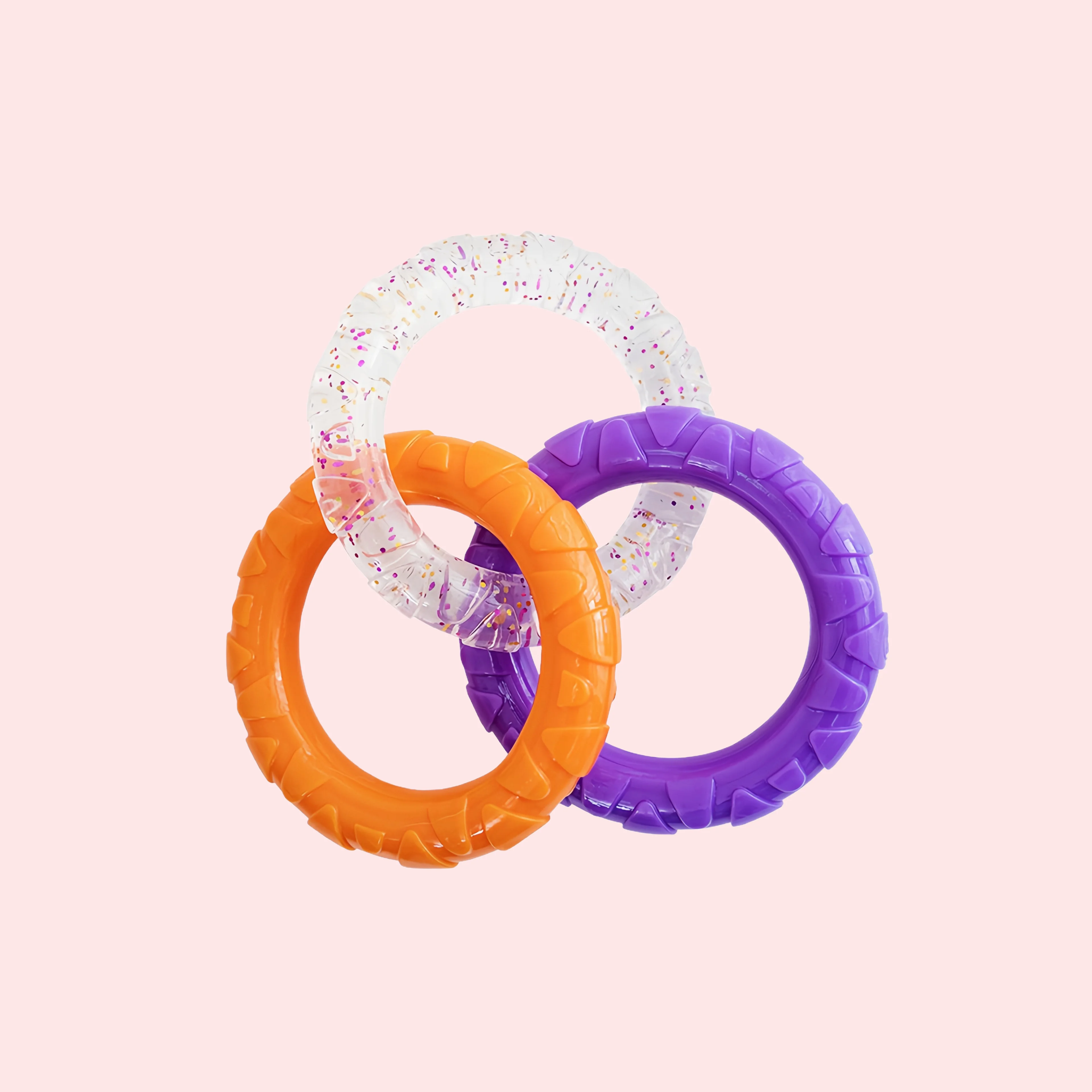 

Dopamine Dog Pull Ring Toy Pet Chew Teething Relief Dental Care Gum-Friendly Interactive Pull Toy for Small Medium Dogs