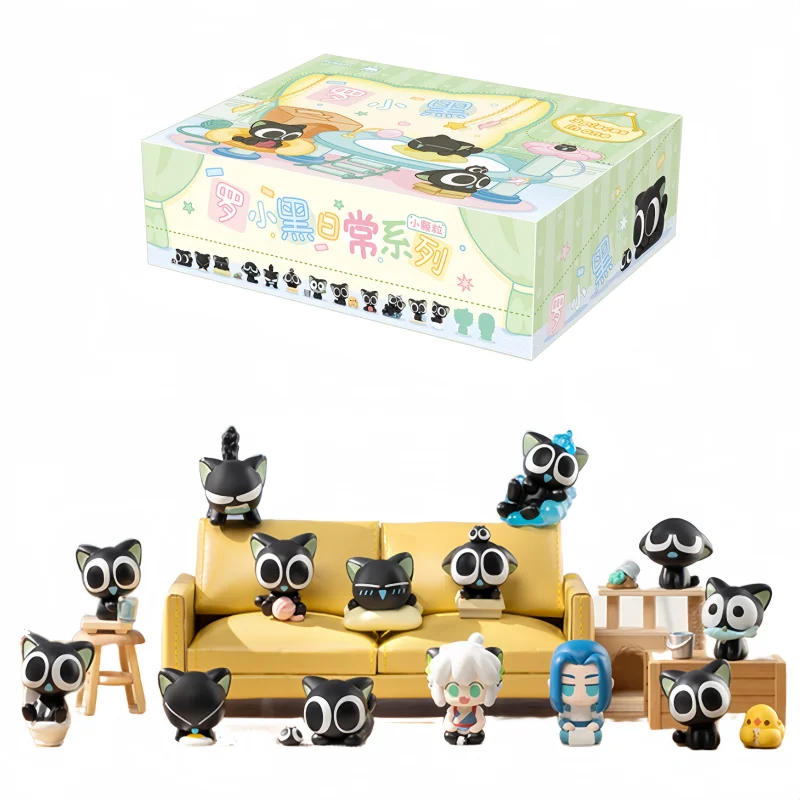 

FUNISM Original Genuine LUO XiaoHei Daily Series Small Particle Blind Box Anime Figures Desktop Collect Model Ornament Toys Gift