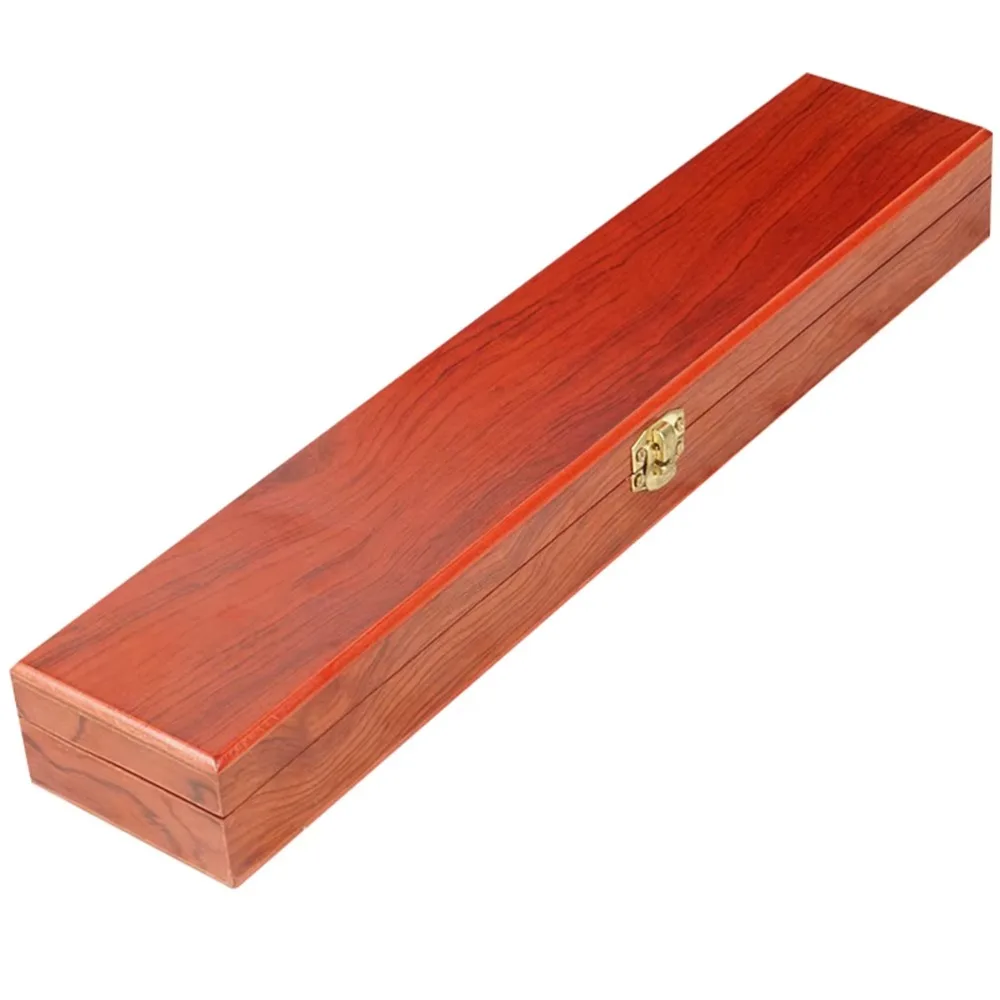 

Retro Wooden Jewelry Box Vintage Storage Box Vintage Trinket Case Ethnic Elongated Design Jewelry Packaging Box