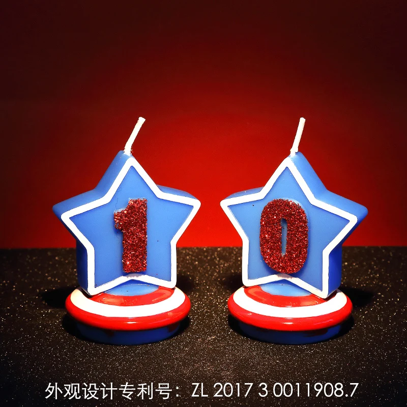 Birthday Candle Digital Creative Children's Cake Decoration view 3