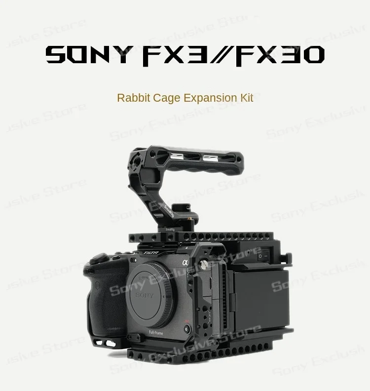 Fusionrig  For Sony FX3/Fx30 Rabbit Cage Expansion Module Cineback