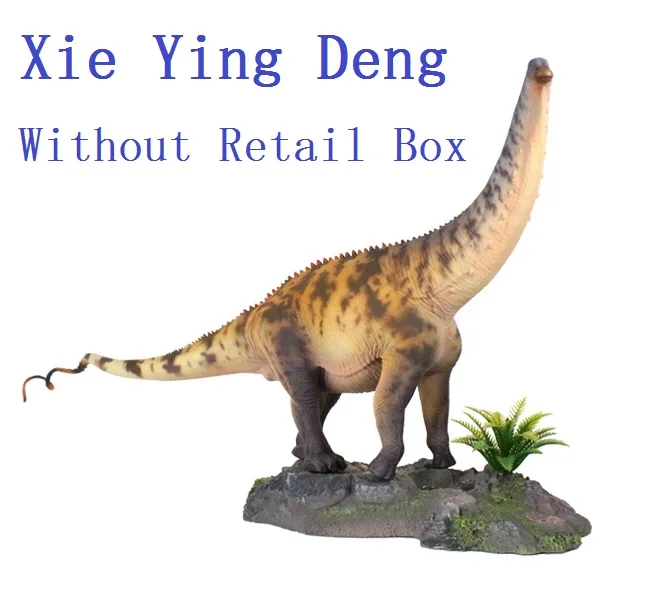 1:35 HAOLONGGOOD Dinosaurus Brontosaurus heeft platformspeelgoed Oud prehistorie diermodel - afbeelding 1