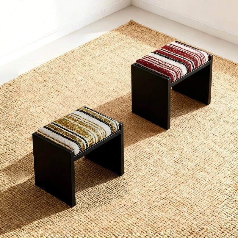 Retro simple small size makeup stool modern simple living room stool