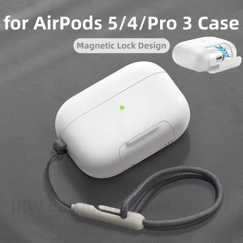 Earphone Accessories For AirPods 5/4/Pro 3 Magnetic Lock Case Phone Stand Design Compatible with MagSafe For AirPods 5/4/Pro 3