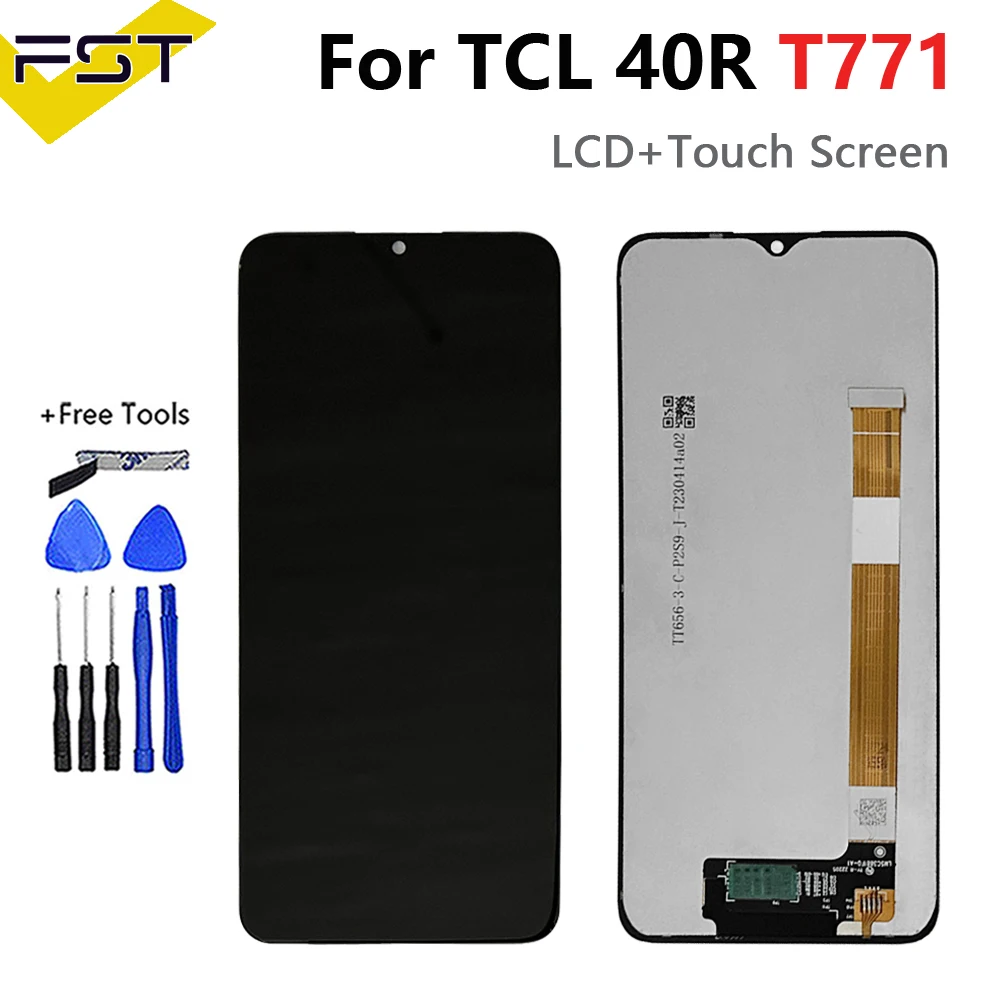 Pantalla LCD Original de 6,6 pulgadas para reparación de pantalla, montaje de digitalizador táctil para TCL 40R 40 R 5G, TCL40R T771K T771K1 T771H