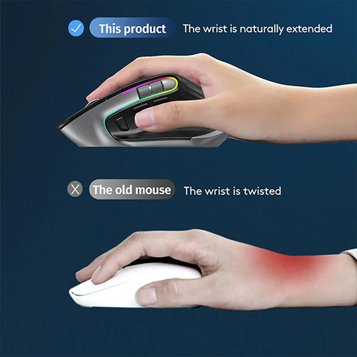 【a60i】-souris-sans-fil-bluetooth-50-souris-optique-sans-fil-24g-noire