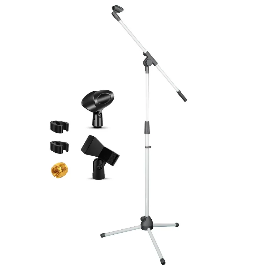 

5 Core Tripod Mic Stand Floor Adjustable 18 to 72 Inches Sturdy Boom Arm Holder Microphone Stands Pedestal Para Microfono for S