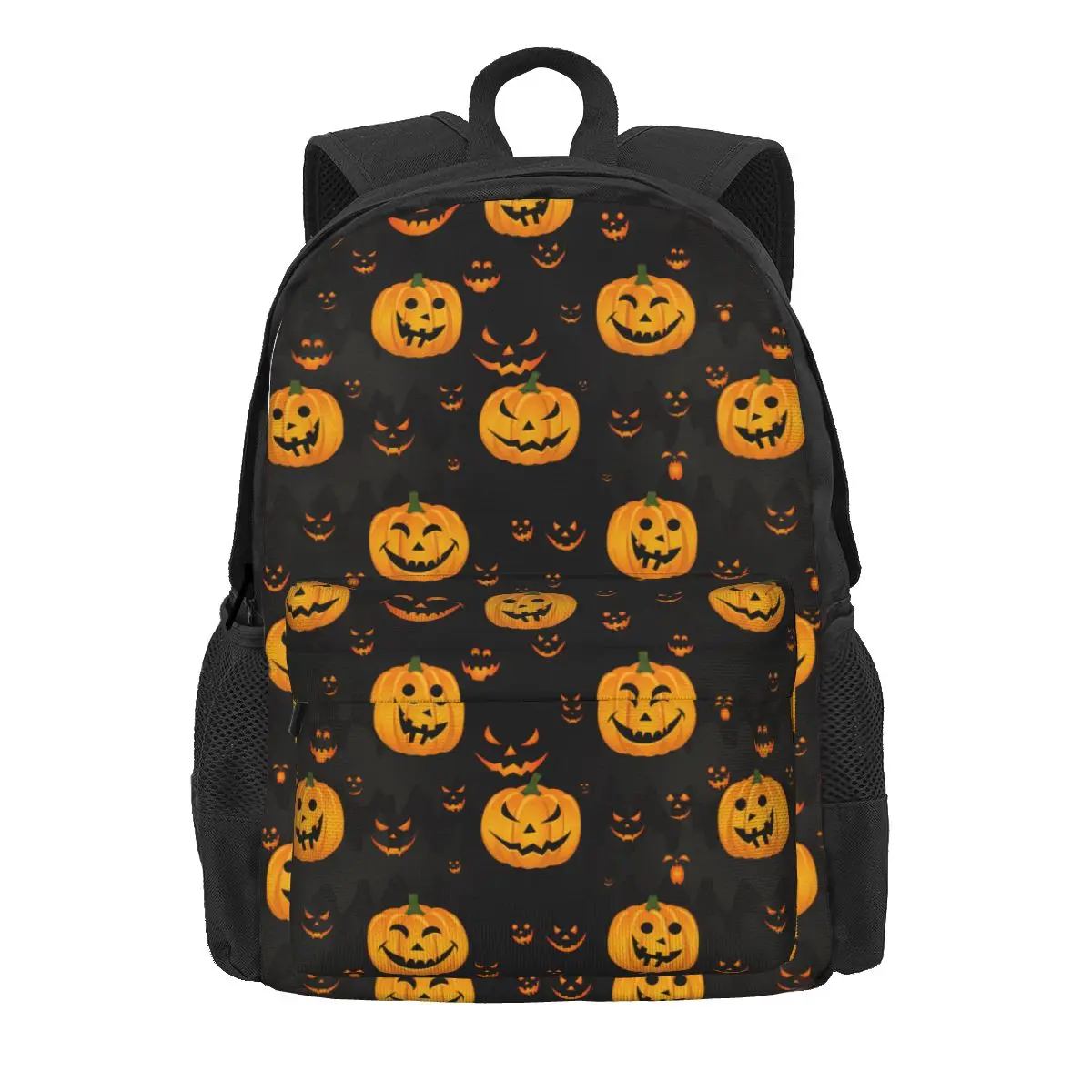 Halloween Pumpkins Women Backpack Mochila Children School Bag Scary Face Computer Rucksack Kids Waterproof Travel Rucksack