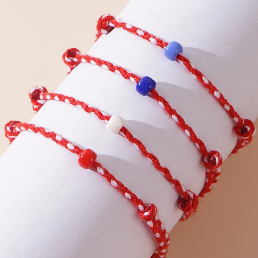 Go2boho Minimalist Handcrafted Luck Spring Chain 2024 Tiny Seed String Tradition Greek Martakia March Bracelets for Women