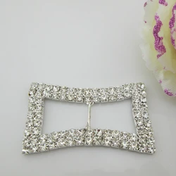 Rhinestone Invitation Ribbon slider buckle for Ribbons Wedding Supply Gift Wrap Hair bow Center