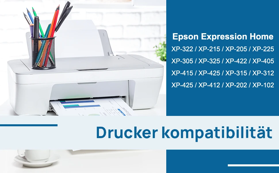 Jhaan 18XL Multipack Druckerpatronen Kompatibel mit 8XL für Expression Home XP-305 XP-322 XP-215 XP-225 XP-412 (20 Stück) – Detail 1