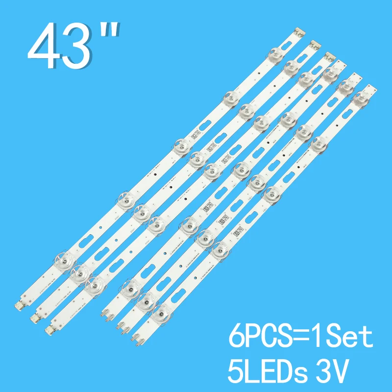 Tira de LED para UE43TU7172 UE43TU8072 UE43TU8070 CY-GT043HGAY1V CY-GE043HGER1V JL.D430A1330-408AL-M_V02 JL.D430A1330-408AR-M