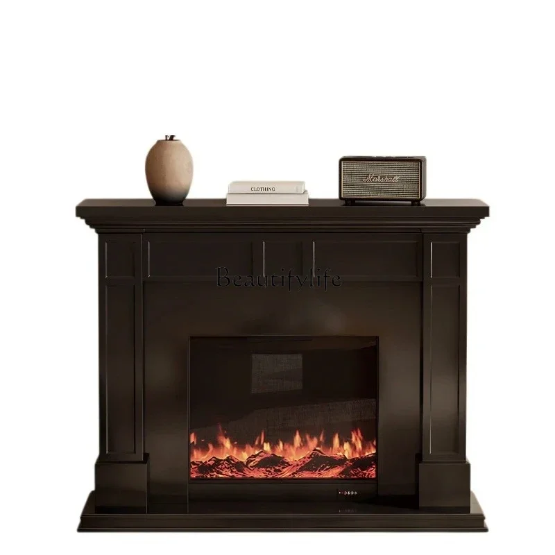 

Furnace decorative cabinet French fireplace, medieval style simulated fire fireplace Xuan cabinet Modern simple fireplace rack