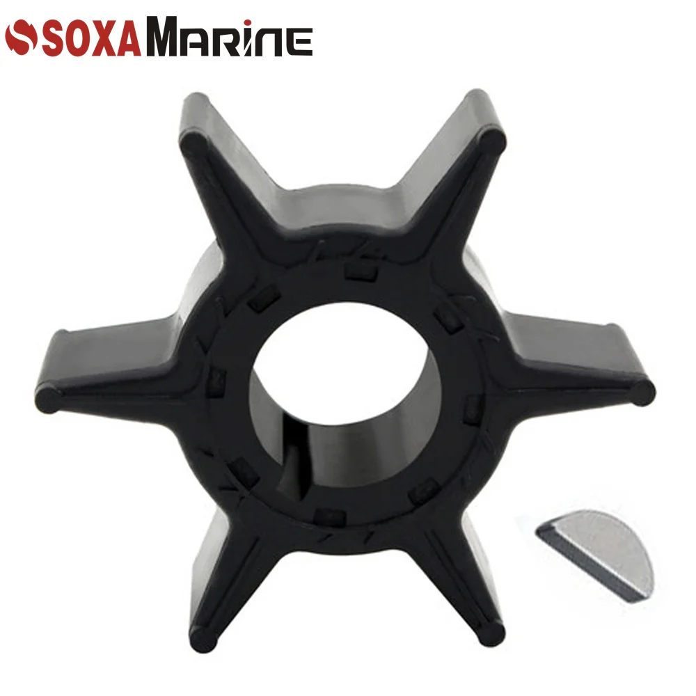 500385 Water Pump Impeller with Key for Yamaha Outboard Motor 6H4-44352-01 6H4-44352-00