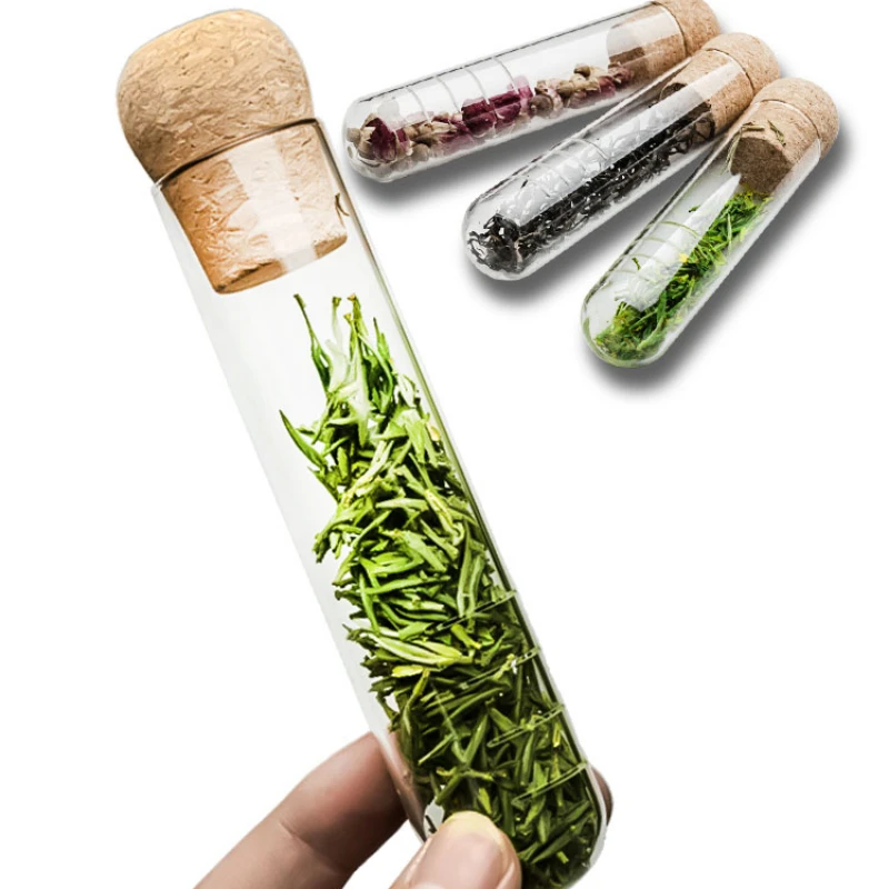 1pc Portable Glass Test Tube Tea Infuser Cup Tea Separator Loose Leaf Tea Filter Strainer Household Tea Brewing Tool view 6