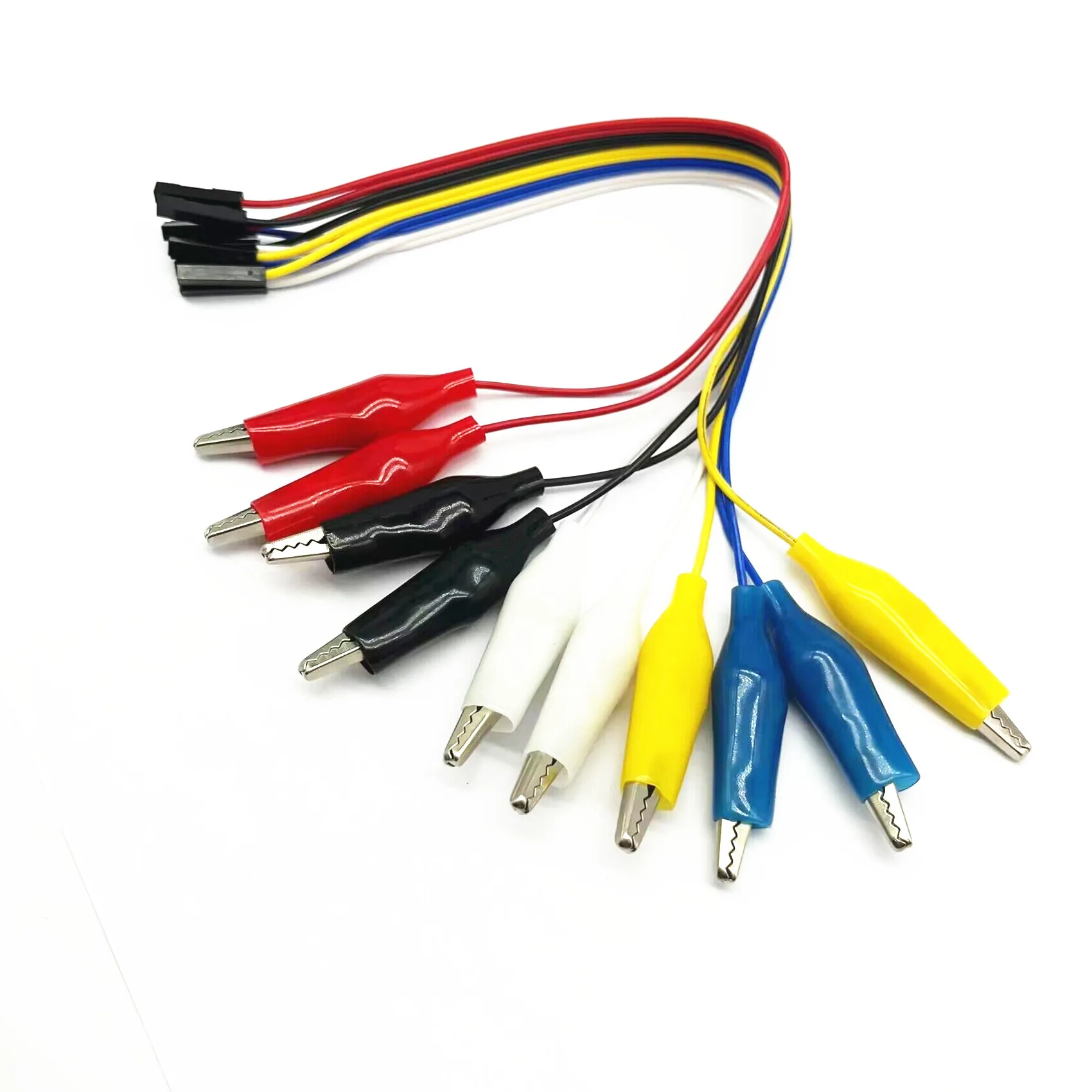 10pin  High Efficiency Test Hook Clip Logic Analyzer Cable Gripper Probe Test Clamp Kit For USB 24M 8CH Alligator clip