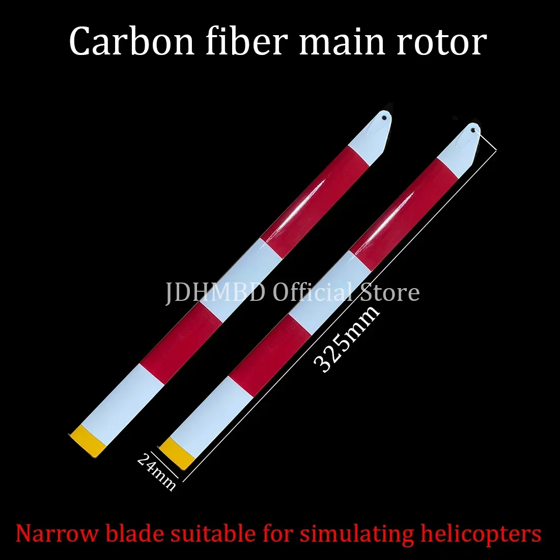 JDHMBD 325mm carbon fibre main balde for 450 450PRO / V2 helicopter For 3 4 5Blades Main Rotor Head Narrow blade suitable