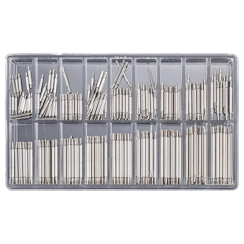 360pcs/set Strainless Steel Spring Bars 8mm-25mm Watchband Metal Spring Bars Strap Belt Repair Tools Pin Watch Accessories