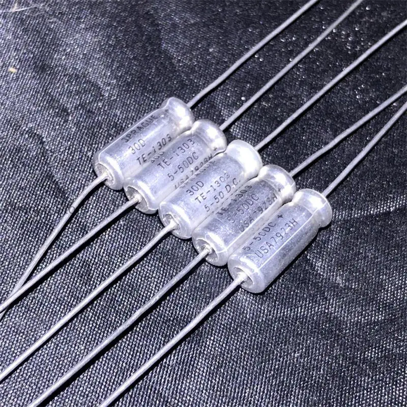 

10PCS/American 30D series 5UF 50V fever axial cathode electrolytic capacitor