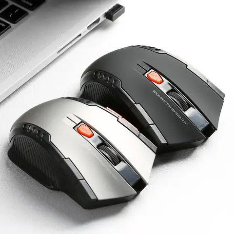 Souris sans fil 2.4GHz souris DPI réglable 6 boutons souris de jeu optique souris sans fil Gamer avec récepteur USB pour ordinateur PC
