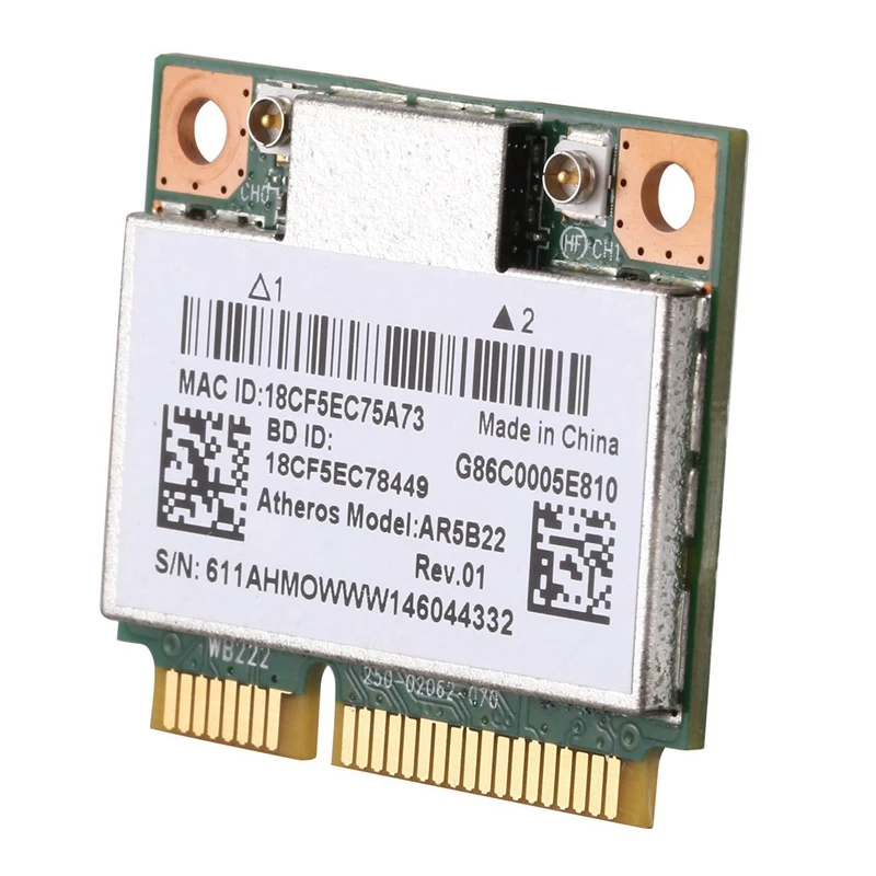 5X AR5B22 2.4/5Ghz Dual Band Wifi Card 802.11Ac Bluetooth 4.0 Wireless WLAN Card For Lenovo Y400 Y500 Y410P S215 U330