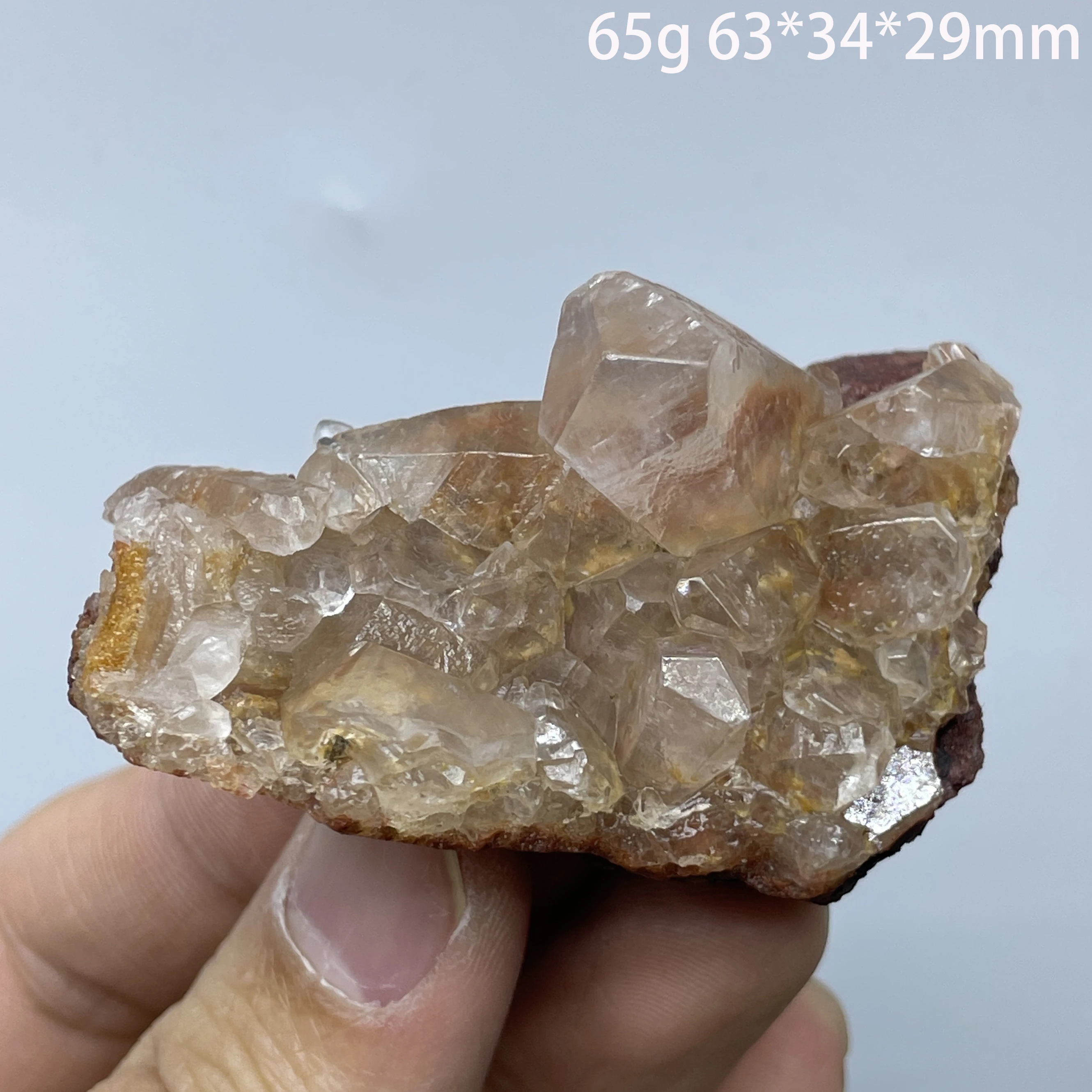 Natural Stone Diamond Calcite Crystal Mineral Specimen Teaching Raw Quartz Rock Decoration Healing Gift