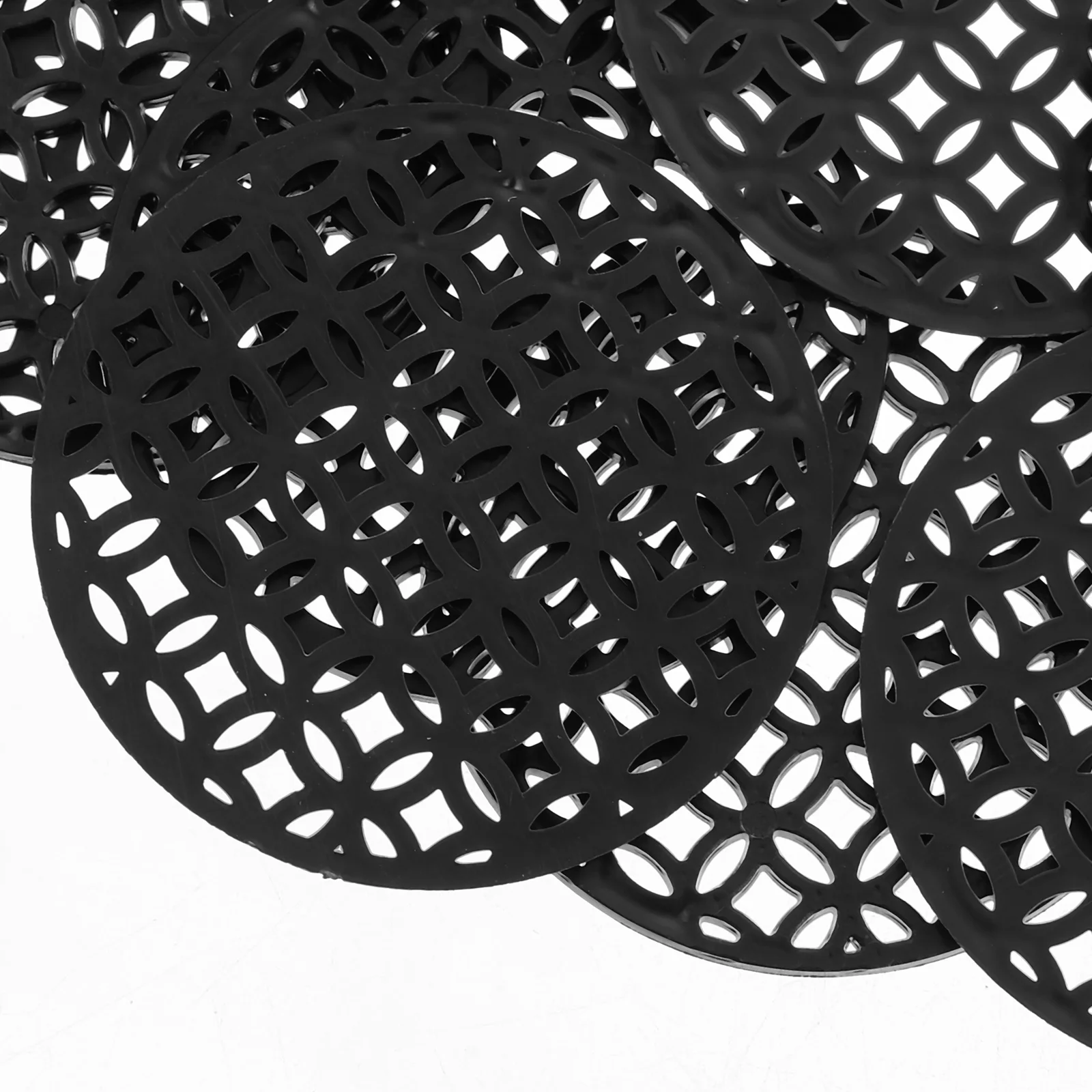 100 шт., дренажные сетчатые подушечки для цветочного горшка, круглая пластиковая сетка для суккулентов бонсай, детская защита от потерь почвы, улучшенный дренаж