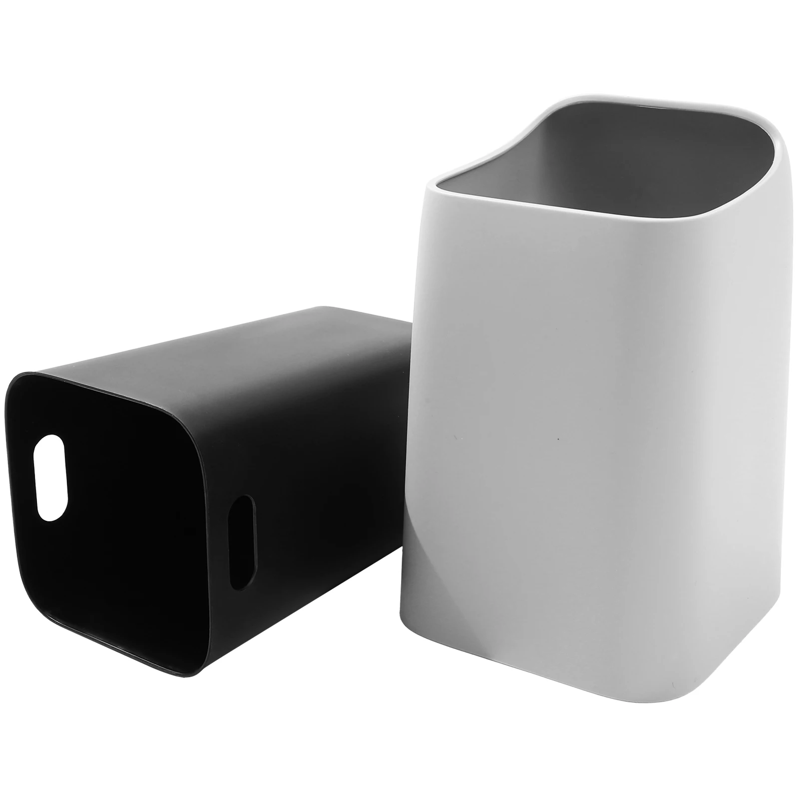 

Double Layer Plastic Trash Can No Lid Large Capacity Strong PP Material for Home Office Bedroom Bathroom StorageGarbage Bucket