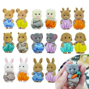 Dolhinhase Miniature Furniture intend play for girls, family forest, rabbit, duck, reindeer, animal baby, living room, gifts, scale 1:12 8 Main Sales Toys Girl - №7