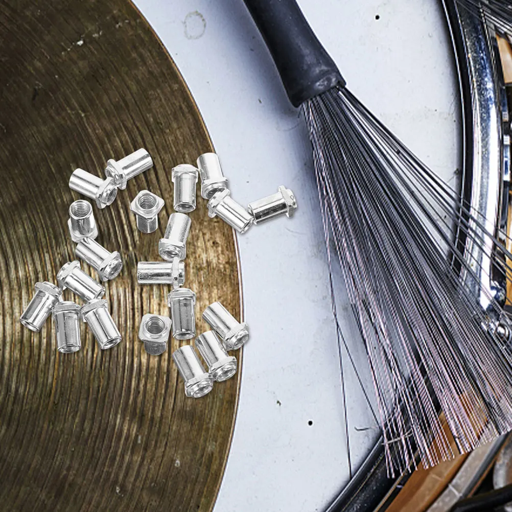 

10Pcs 5mm M6 Silver Drum Supply Nuts Cost Effective Solution for Kit Repair